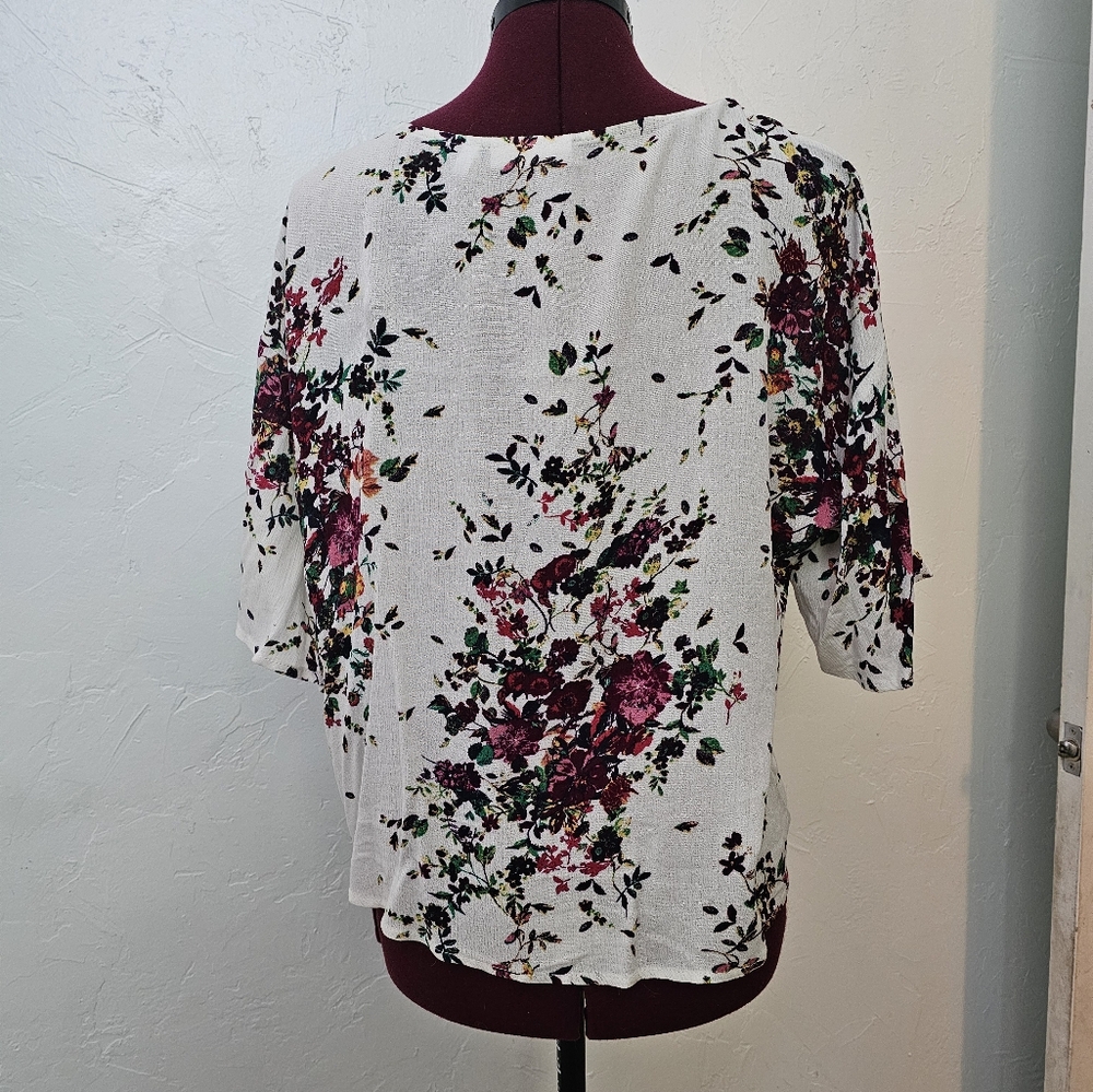 White floral top